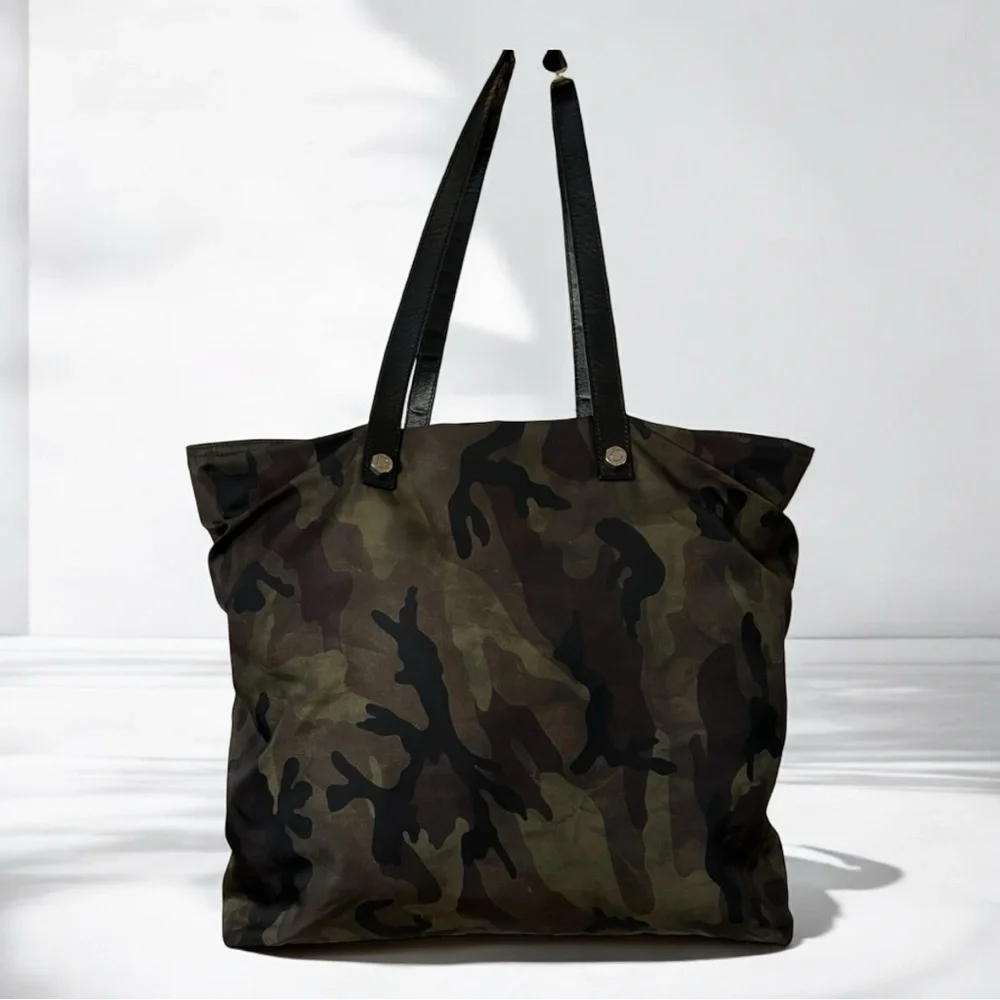 PRADA Nylon Tote Bag – Triangle Logo – Khaki Camouflage - Picture 3 of 16
